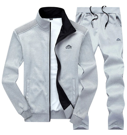 Men Sportwear Sets Fashion Autumn Spring Sporting Suit Sweatshirt +Sweatpants Mens Clothing 2 Pieces Sets Slim Tracksuit hoodies.