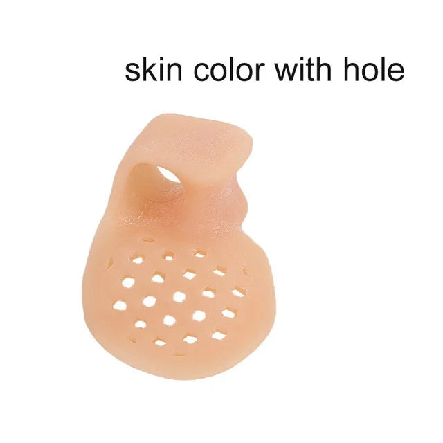2pcs=1pair Silicone Toe Corrector Gel Protector Finger Separator Orthopedic Products Hallux Valgus Pedicure Foot Care Hammer.