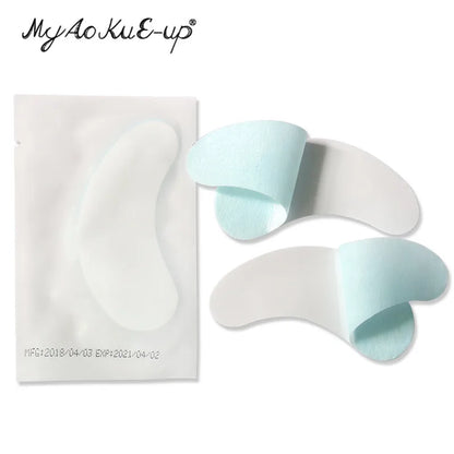 50pairs Eye Patches Under Eye Pads Paper Gel Lash Pad Eye Sticker Tips Wraps Hydrogel Eyelash Extension Patch Makeup Tool.