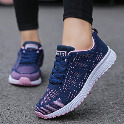 Women Casual Shoes Fashion Breathable Walking Mesh Flat Shoes Woman White Sneakers Women 2024 Tenis Feminino Female Shoes.