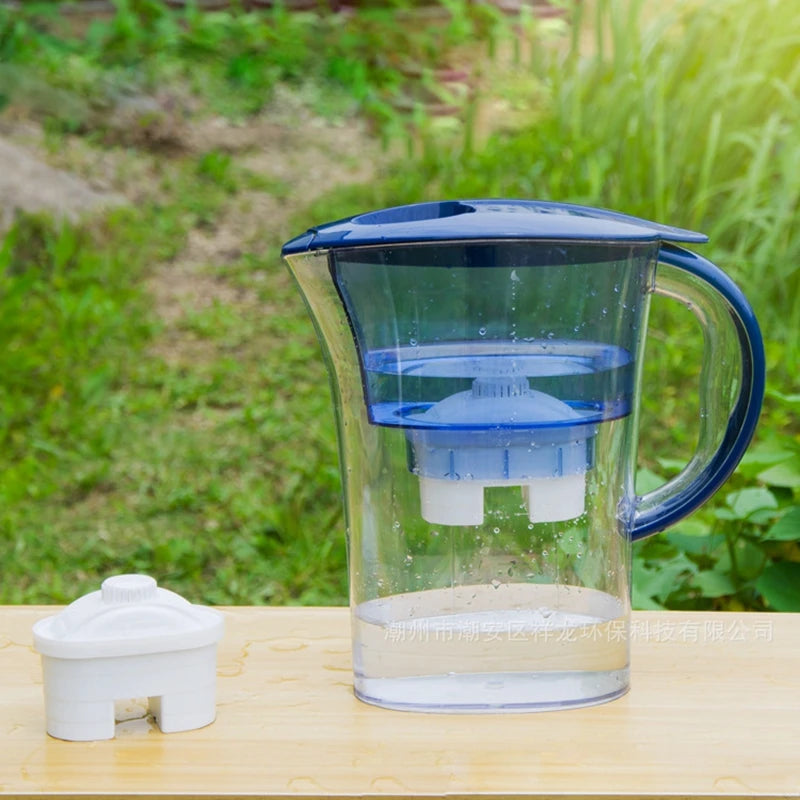 DMWD 2.5L 4 Layers Home Water Purifier Water Filter Kettle Healthy Drinking Water Maker Filter Jug With 2pcs Core.