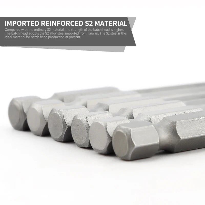 100mm Länge Torx Elektrische Schraubendreher Bit Sets S2 Harte Pflaume Kopf Wind Charge Bits Elektrische Bohrer Charge T8 T10 t20 T25 T30 T40