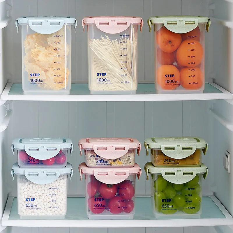 WBBOOMING Healthy Plastic Box Food Storage Box Storage Tank Airtight Plastic Containers Sealed Cans For Coarse Cereals Grains.