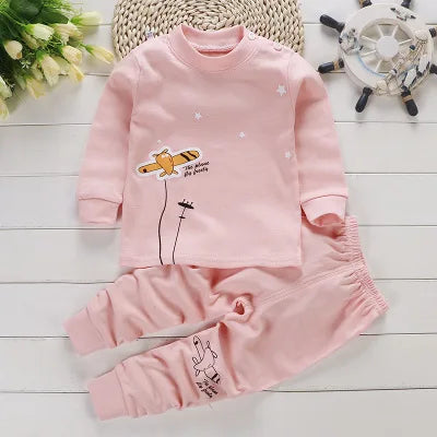 2024 frühling Herbst Neue Baby Kleidung Set Cartoon Baumwolle Baby Jungen Kleidung Mädchen Anzug Set 0-3 Jahre Baby kleidung
