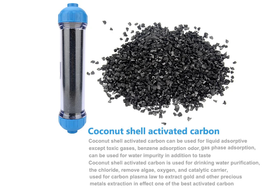T33 Housing DIY Fill Shell With Filter Cartridge Alkaline balls/Maifan Stone/activated carbon/Resin/KDF for Aquarium purifier.