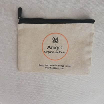 100Pcs Small Eco Friendly Custom Cotton Blank Zipper Pouch Make Up Bags Plain White Cotton Canvas Makeup Cosmetic Bag With Logo.