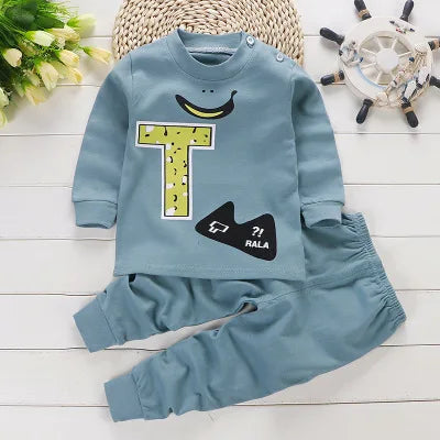 2024 frühling Herbst Neue Baby Kleidung Set Cartoon Baumwolle Baby Jungen Kleidung Mädchen Anzug Set 0-3 Jahre Baby kleidung