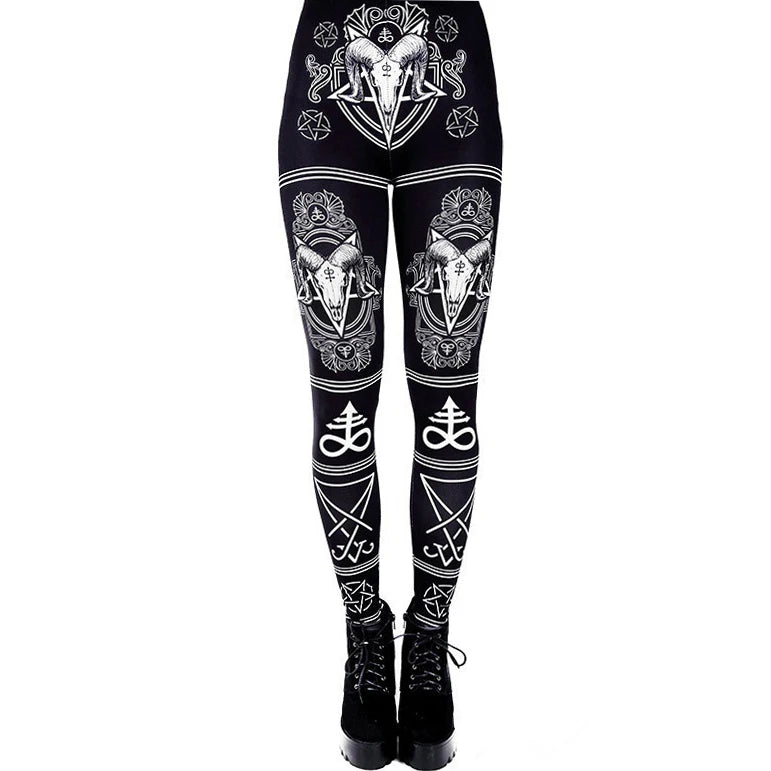 [You're My Secret] 2021 New Animal Printed Leggings Gothic Horse Women Fashion Sexy Ankle Pants Fitness Workout Leggin 4 Colors.