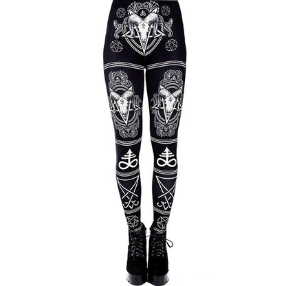 [You're My Secret] 2021 New Animal Printed Leggings Gothic Horse Women Fashion Sexy Ankle Pants Fitness Workout Leggin 4 Colors.