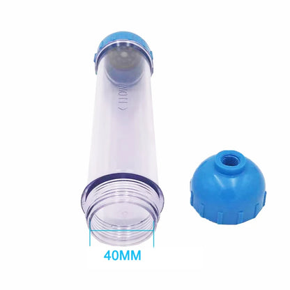 T33 Housing DIY Fill Shell With Filter Cartridge Alkaline balls/Maifan Stone/activated carbon/Resin/KDF for Aquarium purifier.