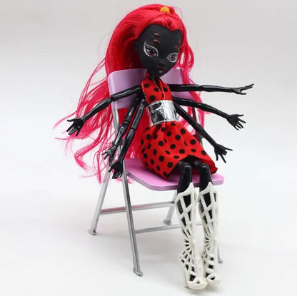 High Quality Fasion Monster Dolls Draculaura/Clawdeen Wolf/ Frankie Stein / Black WYDOWNA Spider Moveable Body Girls Toys.