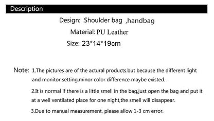 Embroidery Messenger Bags Women Leather Handbags Bags for Women Sac a Main Ladies hair ball Hand Bag.