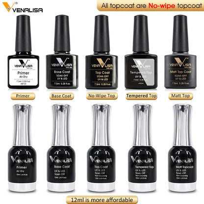 VENALISA Factory Water Based Primer Gel Non-Need Lamp Fast Dry Anastomosis No Acid Primer Gel Base Coat Color Nail Gel Polish.