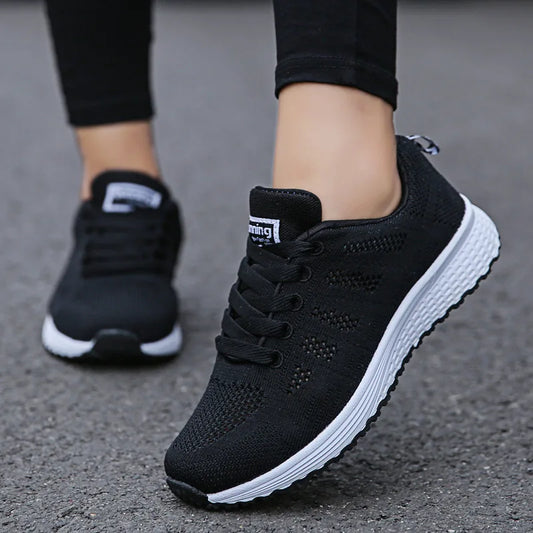 Women Casual Shoes Fashion Breathable Walking Mesh Flat Shoes Woman White Sneakers Women 2024 Tenis Feminino Female Shoes.