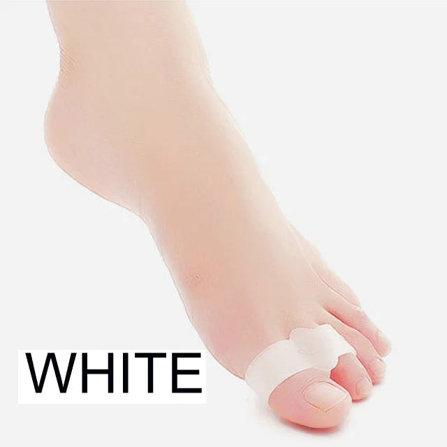 2pcs=1pair Silicone Toe Corrector Gel Protector Finger Separator Orthopedic Products Hallux Valgus Pedicure Foot Care Hammer.