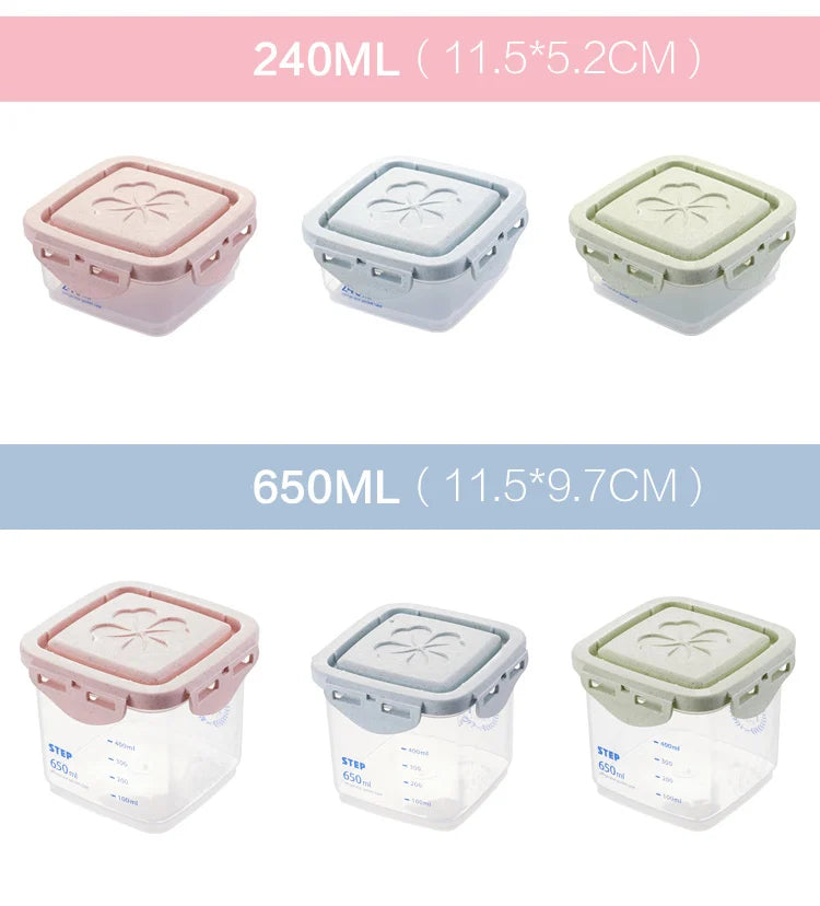 WBBOOMING Healthy Plastic Box Food Storage Box Storage Tank Airtight Plastic Containers Sealed Cans For Coarse Cereals Grains.