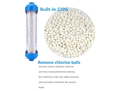 T33 Housing DIY Fill Shell With Filter Cartridge Alkaline balls/Maifan Stone/activated carbon/Resin/KDF for Aquarium purifier