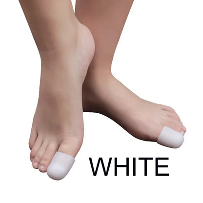 2pcs=1pair Silicone Toe Corrector Gel Protector Finger Separator Orthopedic Products Hallux Valgus Pedicure Foot Care Hammer.