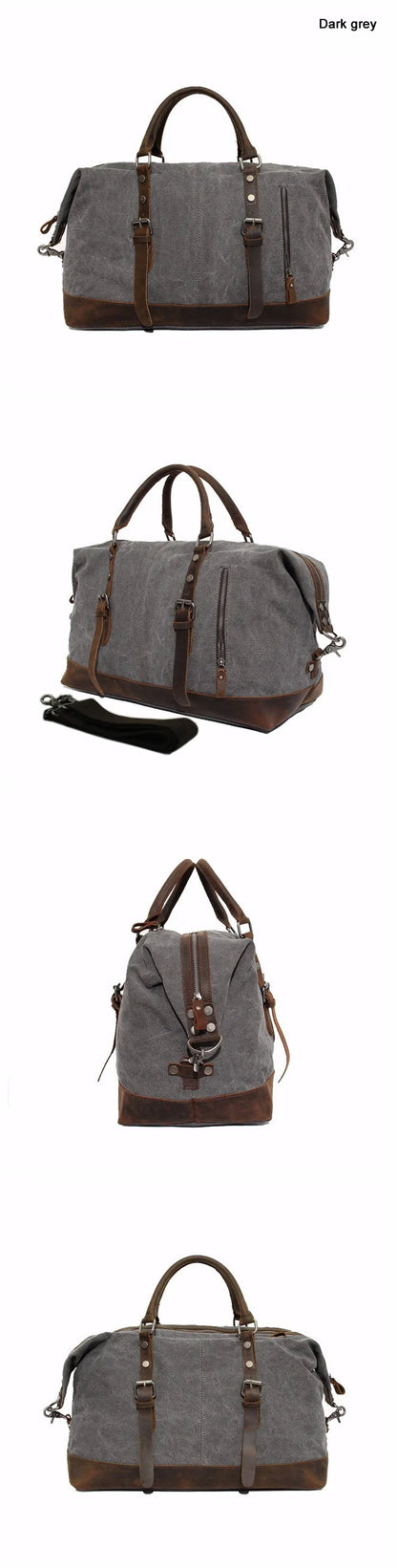 Vintage military Leinwand Leder männer reisetaschen Tragen auf Gepäck taschen Männer Duffel taschen reise tote große wochenende Tasche Übernachtung