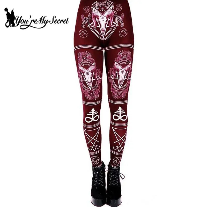 [You're My Secret] 2021 New Animal Printed Leggings Gothic Horse Women Fashion Sexy Ankle Pants Fitness Workout Leggin 4 Colors.