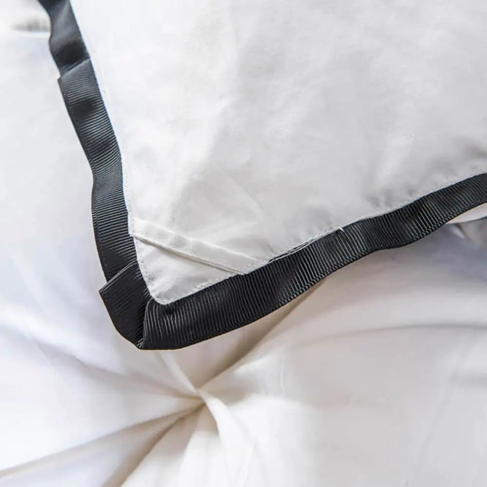 3D Luxury Quilted 100% High Rank Goose Down Duvet Quilt King Queen Full Size Comforter Winter Thick Blanket Solid Color.