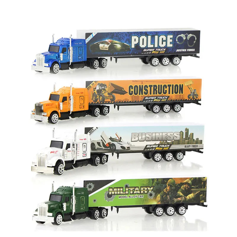 1 Pcs Sliding Alloy Truck Model Diecast Car Toy Container Oil Truck Tank Multi-color Vehicles Toys Birthday Gift for Children.
