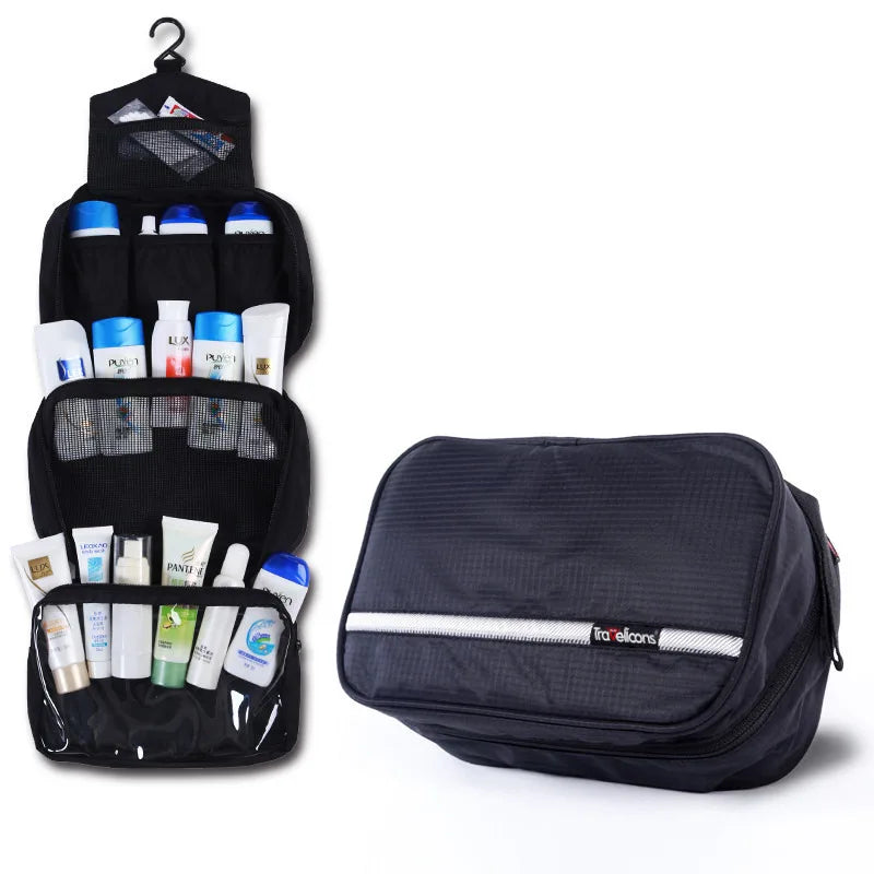 Men Large Waterproof Makeup Bag Male Female Travel Beauty Cosmetic Organizer Case Big Necessaries Make Up Women Toiletry Pouch.