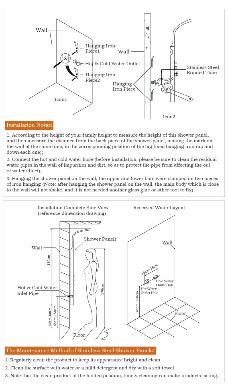 LED Light Bathroom Shower Faucet Set LED Rainfall Shower Panel System Bathtub Water Mixer Tap Massage SPA Temperature Screen