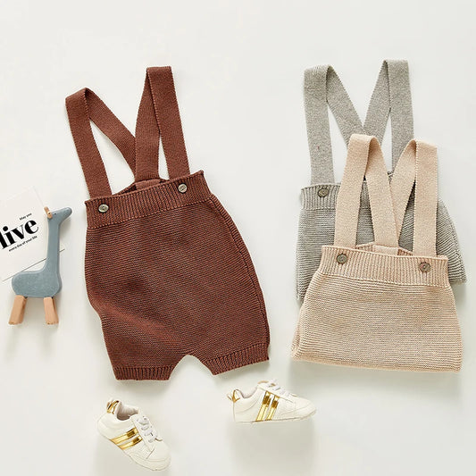 2022 Baby Strampler Sleeveless Herbst Kleinkind Mädchen Jungen Overall Gestrickte Solide Neugeborenen Kinder Kleidung Super Weiche Ein Stück Gesamt