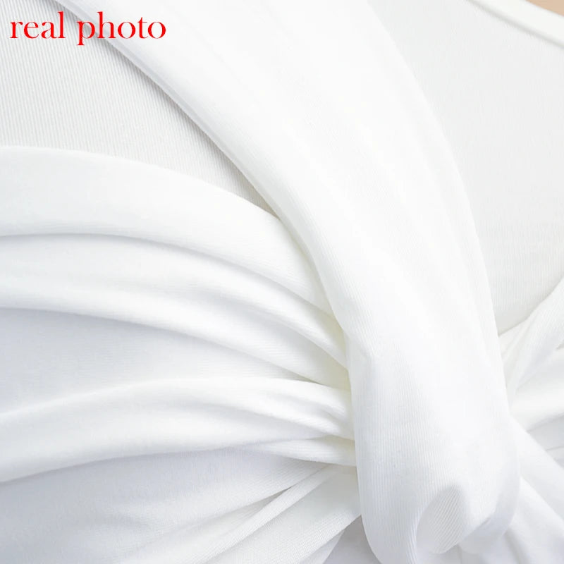 Cryptographic One Shoulder Sexy Backless Twist Bodysuits Women Long Sleeve Top Slim High Waist Bodysuit Club Party Streetwear.