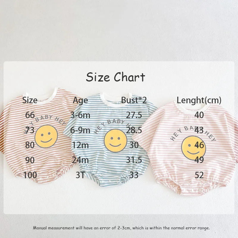 2024 neue Sommer Baby Bodys Mädchen Overalls Infant Jungen Gestreiften Einteilige Neugeborenen Kleidung