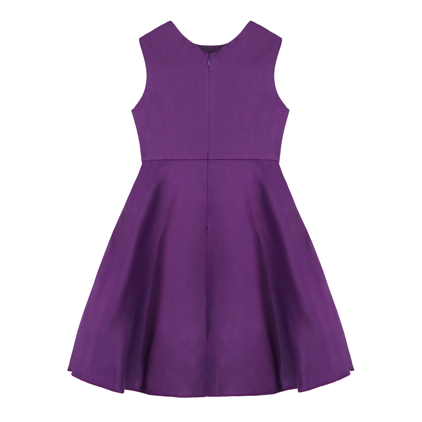 Mädchen Sommer ärmelloses Prinzessinnenkleid Elegantes Satin Hochzeit Brautjungfer Partykleid Große Schleife A-Linie Tutu für Geburtstagsabend.