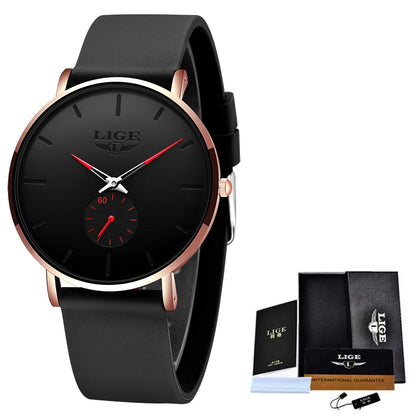 LIGE New Rose Gold Women Watch Business Quartz Watch Ladies Top Brand Luxury Female Wrist Watch Women Girl Clock Relogio Feminin