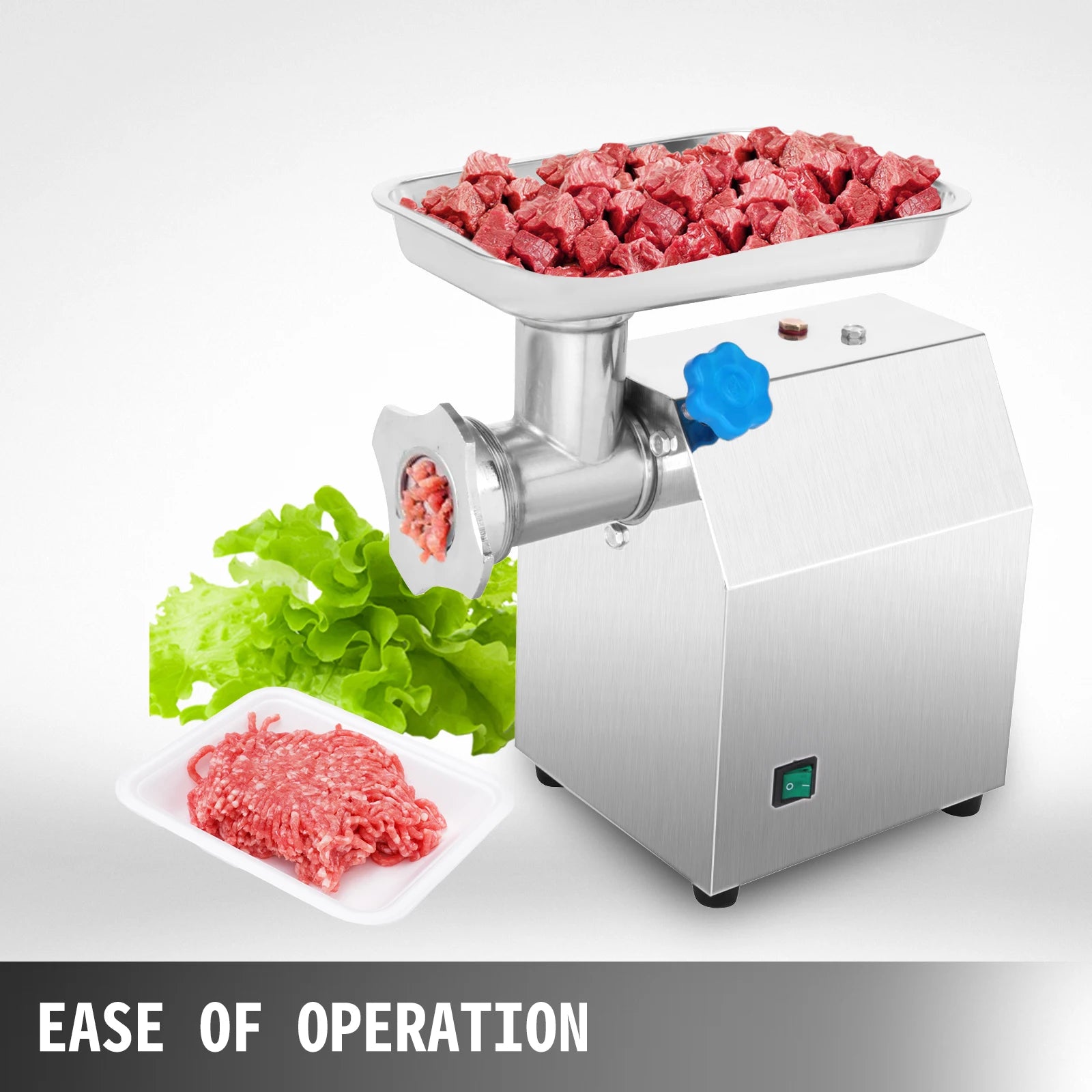 SucceBuy 250Kg/H Electric Meat Mincer Grinder 1100W Commercial Kitchen Chopper FoodProcessor SausageMaker Machine Home Appliance.