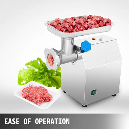 SucceBuy 250Kg/H Electric Meat Mincer Grinder 1100W Commercial Kitchen Chopper FoodProcessor SausageMaker Machine Home Appliance.