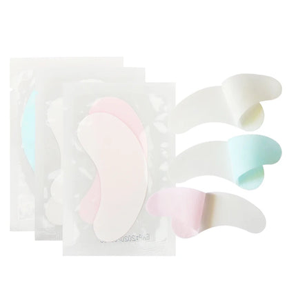 50pairs Eye Patches Under Eye Pads Paper Gel Lash Pad Eye Sticker Tips Wraps Hydrogel Eyelash Extension Patch Makeup Tool.
