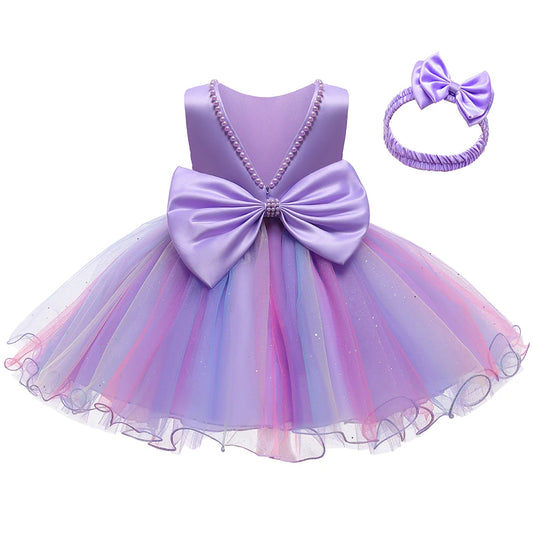 Neues elegantes Kleid für Mädchen Baby 1. Geburtstag Partykleid Säuglingskleid Mädchen Weihnachten Hochzeit Prinzessin Kleid Kind Festliches Kleid