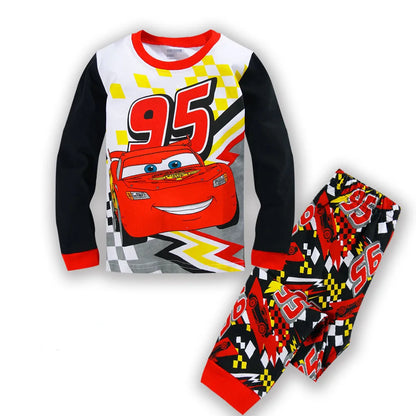 Kids Pajamas Children Sleepwear Pixar Cars Lightning McQueen Baby Pajamas Sets Boy Girl Pyjamas Pijamas Cotton Nightwear Clothes.