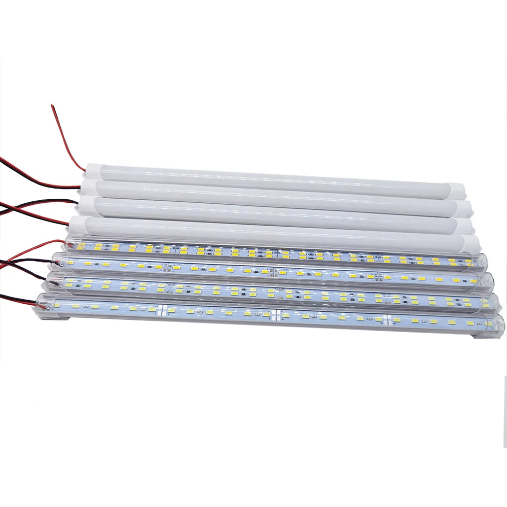 1PCS 12V/24V 24/48 LED Light Strip 330X15MM Hard Rigid Tube Bar Lamp IP65 Waterproof 5730-led bead Lights Strips For DIY.