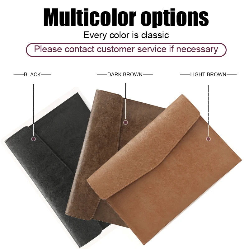Sleeve Case for ( MacBook Mac Book iPad ) Air M1 M2 Pro 13 3 13.6 14 2 12 9 Inch Cover Bag Leather Men's Folder 2022 2021 2020.