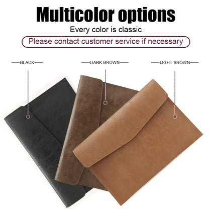 Sleeve Case for ( MacBook Mac Book iPad ) Air M1 M2 Pro 13 3 13.6 14 2 12 9 Inch Cover Bag Leather Men's Folder 2022 2021 2020.