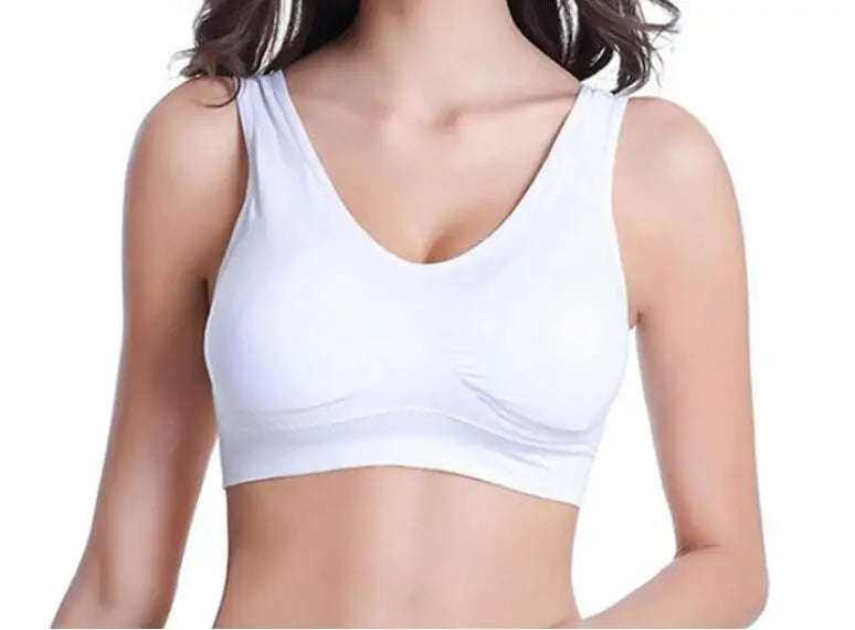 Sofu Cross Back Women Sports Bra Quick Dry Padded Shockproof Gym Fitness Running Sport Brassiere Tops Push Up Bras.
