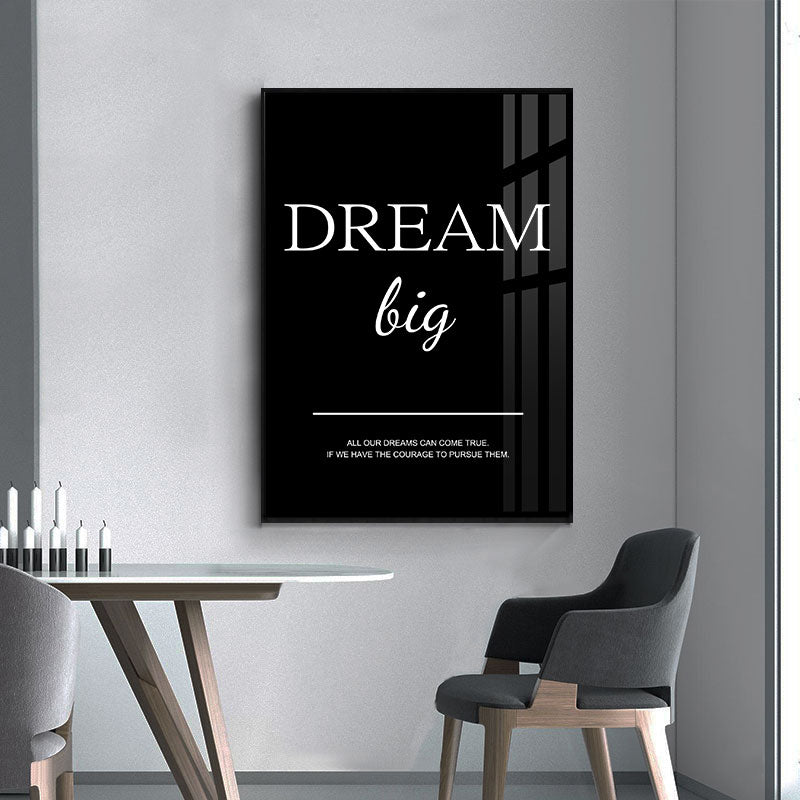 Modern Simple Inspirational Quotes Canvas Art Painting Prints Nordic Wall Decorative Posters for Living Room Office Home Decor.