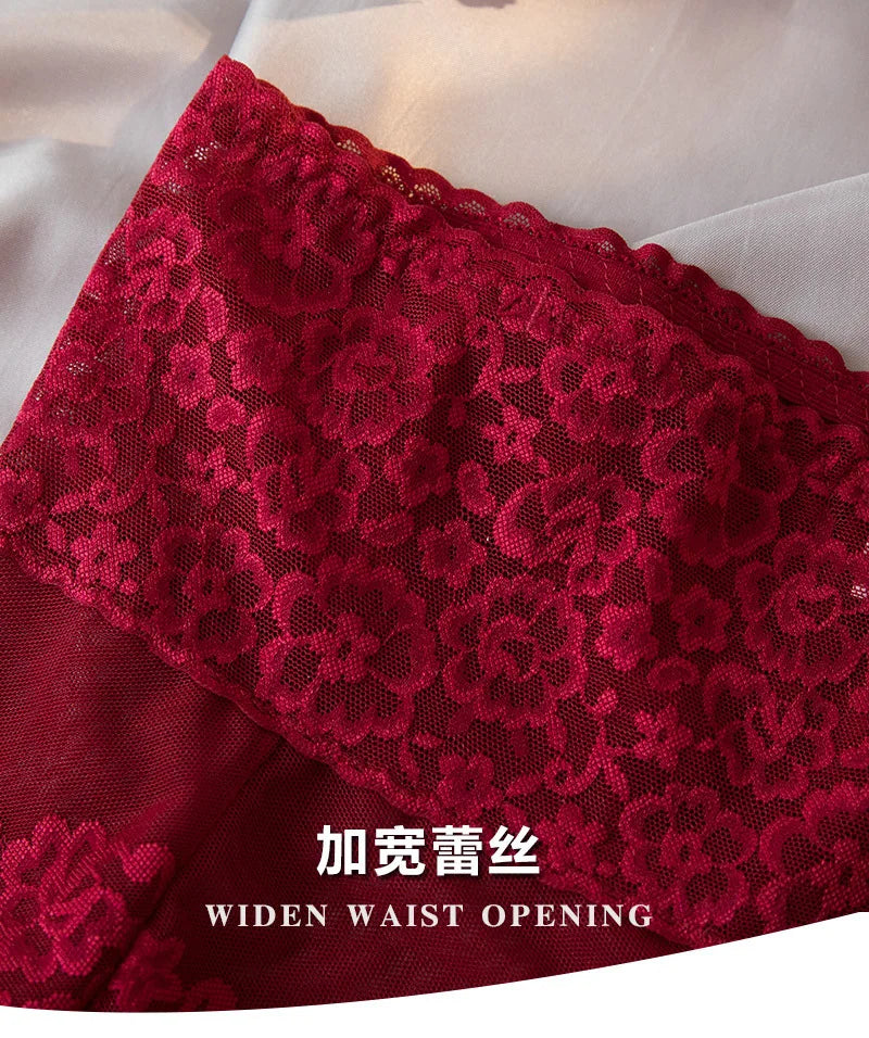 Women Lace High Waist Panties Sexy Mesh Girdle Waist Underwear Quality Plus Size Butt Lifter Knickers Tummy Slim Control Briefs.