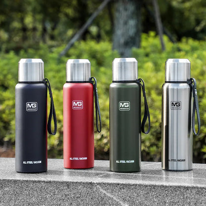 UPORS Large Capacity Stainless Steel Thermos Portable Vacuum Flask Insulated Tumbler with Rope Thermo Bottle 500/700/1000/1500ml.