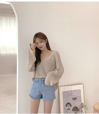 Shorts Women Summer Breathable XS-3XL Solid Simple All-match 3 Colors Girls Cute High Waist Fashion Ulzzang Streetwear Denim.