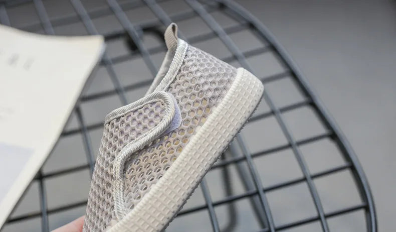 Kids Summer Shoes for Boys Girls Toddlers Children Casual Flats Air Mesh Net Breathable Hollow Cut-outs Sneakers Soft Fashion