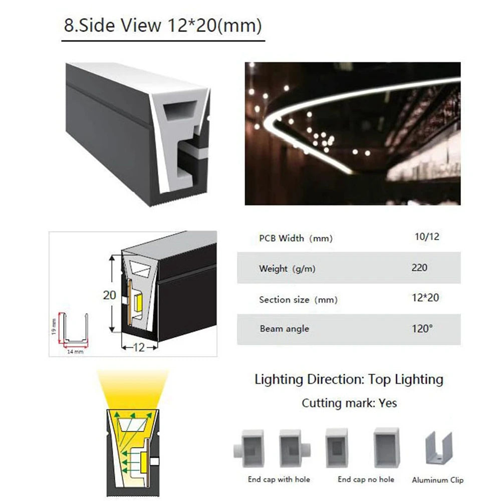 WS2812B WS2811 SK6812 LED Neon Rope Tube 5050 Flexible LED Strip Light Silica Gel Soft Lamp Tube IP67 Waterproof For Decoration.