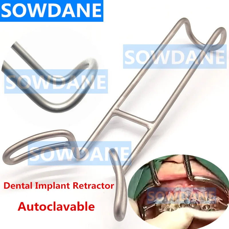 1 piece Dental Implant Lip & Cheek Retractor Orthodontic Surgical Mouth Opener Instrument Autoclavable Stainless Steel.