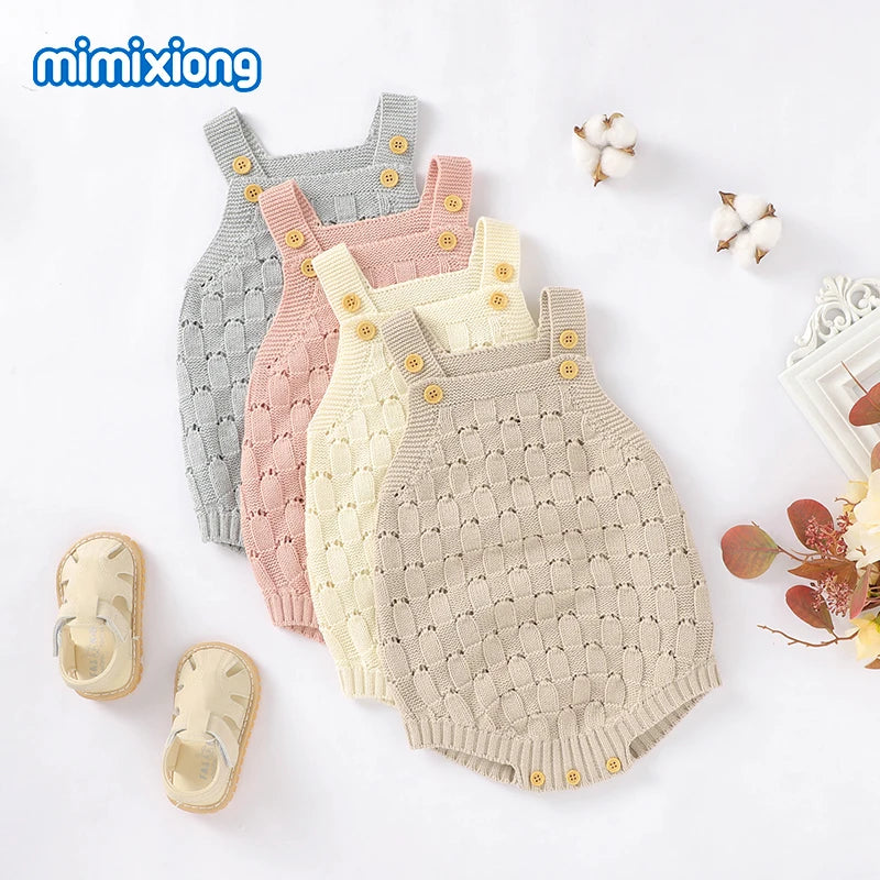 Baby Bodys Kleidung Fashion Solid Strick Neugeborenen Bebes Körper Anzüge Tops für Infant Jungen Mädchen Overalls Outfit Ein Stück Tragen.